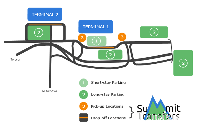 This airport layout map will help guide you with your GVA transfers.